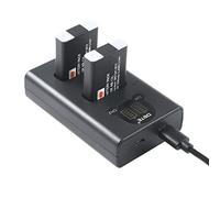 DSTE - 2 batterie di ricambio NB-13L + caricatore USB Dual con display LCD compatibile con Canon PowerShot SX620, SX720, SX730, SX740, G1 X Mark III