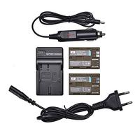 DSTE 2-Pacco BP-511 BP511A Ricambio Batteria + Caricabatteria Compatibile per Canon BP-511A EOS 10D 20D 20Da 300D 30D 40D 50D 5D D30 D60