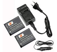 DSTE 2-pacco DMW-BCN10 Batteria + Caricabatteria Compatibile per Panasonic Lumix DMC-LF1 DMC-LF1K DMC-LF1W