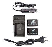 DSTE 2-Pacco DMW-BMB9E DMW-BMB9 Ricambio Batteria + DC108E Caricabatteria per Panasonic Lumix DMC-FZ40 DMC-FZ45 DMC-FZ47 DMC-FZ48 DMC-FZ60 DMC-FZ62 DMC-FZ70 DMC-FZ72 DMC-FZ100 DMC-FZ150 DC-FZ80