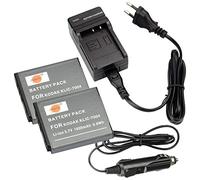 DSTE 2-pacco KLIC-7004 Batteria + Caricabatteria Compatible per Kodak EcomoyShare M1033 M1093 M2008