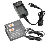 DSTE 2-pacco LI-92B LI-90B Batteria + DC16E Caricabatteria Compatibile per Olympus SH-50 iHS SH-60 SP-100 SP-100EE Tough TG-1 iHS Tough TG-2 iHS Tough TG-2 TG-1 XZ-2 iHS