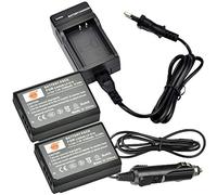 DSTE 2-pacco LP-E10 Batteria + Caricabatteria Compatibile per Canon EOS 1100D, 1200D, 1300D