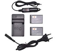 DSTE 2-pacco LP-E17 Batteria + Caricabatteria Compatibile per Canon EOS Rebel SL3, EOS M6 Mark II, EOS M3, 750D, 760D, Rebel T6i, T6s