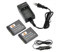 DSTE 2-pacco NP-BD1 Batteria + Caricabatteria Compatibile per Sony DSC-T70 DSC-T75 DSC-T90 DSC-T200 DSC-T300 DSC-T500