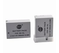 DSTE 2-Pacco Ricambio Batteria Compatibile per Canon NB-10L PowerShot G1 X G3 X G15 G16 SX40 HS SX50 HSSX60 HS