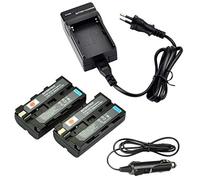 DSTE 2-pacco Ricambio Batteria + DC01E Caricabatteria Compatibile per Sony NP-F550 NP-F330 NP-F570 SC55E CCD-TR818/CCD-TR87 CCD-SC55 SC6 SC65 SC7 CCD-TR67 SC7/E SC8/E SC9 CCD-TR67 TR1 CCD-TR67 TR11