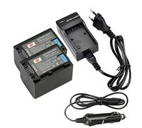 DSTE 2-pacco Ricambio Batteria + DC04E Caricabatteria per NP-FV70 HDR-XR550VE SR15 SR21 SR68 SR88 SX15 SX21 SX44 SX45 SX63 SX65 SX83 SX85 FDR AX100 Hdr CX105 CX110 CX115 CX130 CX150 CX155 CX160