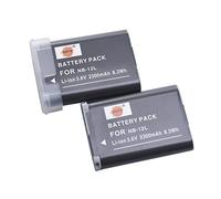 DSTE 2-Pacco Ricambio Batteria per Canon NB-12L LEGRIA mini X PowerShot N100 PowerShot G1 X Mark II