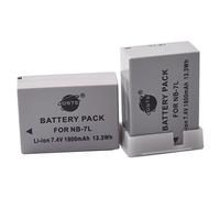 DSTE 2-Pacco Ricambio Batteria per Canon NB-7L PowerShot G10 G11 G12 SX30 IS