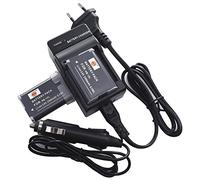 DSTE 2-Pack Batteria + Caricabatteria Compatibile per Canon NB-12L NB12L LEGRIA Mini X, PowerShot G1 X Mark II And N100