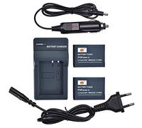 DSTE 2-Pack BXM-10 Ricambio Batteria + DC175E Caricabatteria Compatibile per XiaoYi BXM-10, YI-M1 Mirrorless