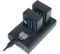DSTE® Confezione da 2 batterie DMW-BLC12 DMW-BLC12e + kit caricabatterie rapido Dual USB per fotocamere Panasonic Lumix DMC-GH2 DMC-FZ330 DMC-FZ200 DMC-FZ200GK DMC-FZ1000 V-LUX4 Leica Q come