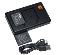 DSTE (2 pezzi) batteria di alimentazione + caricatore micro USB compatibile con Ricoh Pentax D-LI92 e Optio I-10, RZ10, RZ18, WG-1, WG-1 GPS, WG-2, WG-2 GPS, WG-3, WG-3 GPS, WG-4, WG-4 GPS, WG-10, X70