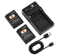 DSTE (2 pezzi) EN-EL12 Batteria per fotocamera e caricatore compatibili con Nikon Coolpix P300 P310 P330 P340 S31 S70 S610 S620 S630 S640 S800c
