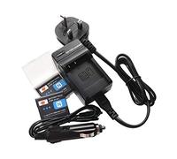 DSTE 2 x NP-BN1 batteria ricaricabile Li-ion + DC95U da viaggio e Adattatore caricabatterie da auto per Sony Cyber-shot DSC-W510 DSC-W515PS DSC-W500 DSC-W520 DSC-W530 DSC-W550 DSC-W560 DSC-W570 DSC-W580 DSC-W610 DSC-W620 DSC-W650 DSC-W690 DSC-W710 DSC-W730 DSC-W810 DSC-W830 DSC-WX5 DSC-WX7 DSC-WX9 DSC-WX30 DSC-WX50 DSC-WX70 DSC-WX80 DSC-WX150 DSC-QX10 DSC-QX100 DSC-T99 DSC-T110 DSC-TF1 DSC-TX5 DSC-TX7 DSC-TX9 DSC-TX10 DSC-TX20 DSC-TX30 DSC-TX55 DSC-TX66 DSC-TX100V DSC-TX200V DSC-W310 DSC-W320 DSC-W330 DSC-W350 DSC-W360 DSC-W380 DSC-W390 fotocamere