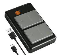 DSTE 2PCS BLS-5 Batteria & Caricatore Compatibile per Olympus E-420 E-450 E-600 E-620