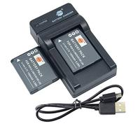 DSTE 2pcs D-LI88 Batteria per fotocamera e caricatore compatibile con DMX-CG10 DMX-CG100 DMX-CG11 DMX-CG110 DMX-CG11D DMX-CG11G DMX-CG11W DMX-CS1 DMX-GH1