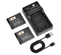 DSTE 2pcs DMW-BCL7E Batteria e Caricatore Compatibile con Panasonic Lumix DMC-F5, DMC-FH10, DMC-FS50, DMC-SZ3, DMC-SZ9