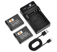 DSTE 2PCS DMW-BCM13 Batteria e Caricatore Compatibile con Panasonic DMC-TS5 DMC-TZ40 DMC-ZS27 DMC-ZS30