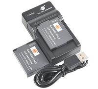 DSTE 2PCS DMW-BCM13 Batterie e USB Caricabatterie Compatibile con Panasonic DMC-FT5 DMC-TS5 DMC-ZS30 DMC-TZ40