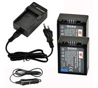 DSTE 2pcs DMW-BLB13 Batteria + Caricabatteria Compatibile per Panasonic Lumix DMC-G1 DMC-G2 DMC-G10 DMC-GF1 DMC-GH1