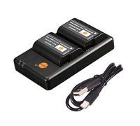 DSTE 2PCS DMW-BLK22 (2350mAh/7.2V) batteria & caricabatterie compatibile con Panasonic Lumix S5 DC-S5K DC-S5GK