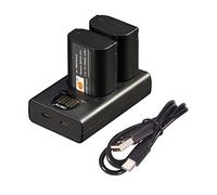 DSTE 2PCS DMW-BLK22 Batterie e Dual Charger compatibile con Panasonic Lumix S5 DC-S5K DC-S5GK