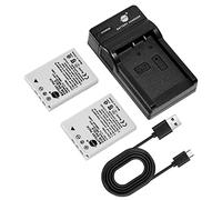 DSTE 2PCS EN-EL8 ENEL8 Batteria e Caricabatterie Compatibile per Coolpix P1 P2 S1 S2 S3 S5 S6 S7 S8 S9 S50 S51 S52