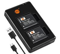 DSTE 2PCS LI-50B Batteria + Dual Caricatore Compatibile per Olympus SZ-15, SZ-20, SZ-30MR, SP-720UZ, iHS SZ-16