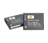 DSTE 2pcs LI-90B Batteria Compatibile con Olympus TG-1, TG-2, TG-3, TG-6