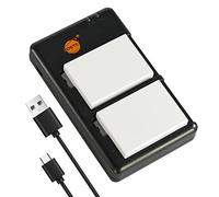DSTE 2PCS LP-E8 Batteria & Caricatore Compatibile per Canon EOS 550D 600D 650D 700D Kiss X4 X5 X6i X7i Rebel T2i T3i T4i T5i
