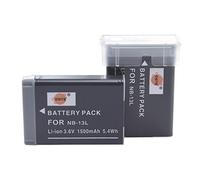 DSTE 2pcs NB-13L NB13L Batteria di ricambio compatibile con Canon G5X, G7X, G9X, G5X Mark II, G7X Mark II, G9X Mark II