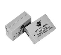 DSTE 2pcs NB-7L NB-7LH Batteria compatibile con Canon PowerShot G10, G11, G12, SX30