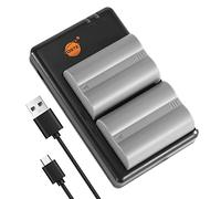 DSTE 2PCS NP-150 (2000mAh/7.4V) Batteria Caricatore Compatibile per FinePix S5 Pro,FinePix IS Pro
