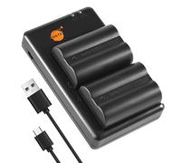 DSTE 2PCS NP 400 D LI50 (2300mAh/7.4V) Batteria Caricatore Compatibile per
