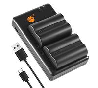 DSTE 2PCS NP-400 D-LI50 Batteria & Caricatore Compatibile per Pentax K10D GP, K10D Grand Prix, K20D