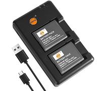 DSTE 2PCS NP-BG1 Batteria & Caricatore Compatibile per Sony DSC-T20 DSC-T100 DSC-W35 DSC-W50