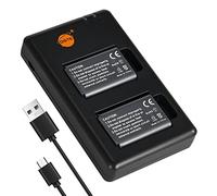 DSTE 2PCS NP-BX1 (1800mAh/3.6V) Batteria Caricatore Compatibile per ZV-1,Cyber-shot DSC-RX100 VII,DSC-RX100,DSC-RX100 II,DSC-RX100M II,DSC-RX100 III,DSC-RX100 V,DSC-RX100 IV