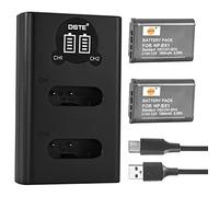 DSTE 2PCS NP-BX1 Batteria e caricatore USB Compatibile con Sony CyberShot DSC HX90 HX95 HX99 RX100 WX350 HX400V HDR AS100V FDR X1000 X3000