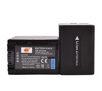 DSTE 2PCS NP-FV100 NP-FV100a Batteria per Sony DCR-SR15, DCR-SR21, DCR-SR68, DCR-SR88, DCR-SX15, DCR-SX45, DCR-SX63, DCR-SX65, DCR-SX83, DCR-SX85