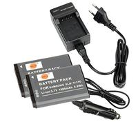 DSTE 2PCS SLB-1137D Batteria + Caricabatteria Compatibile per Samsung i80 i85 i100