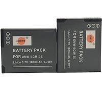 DSTE® 2x DMW-BCM13 Ricaricabile Li-ion Batteria per Panasonic Lumix DMC-FT5 DMC-TS5 DMC-TZ37 DMC-TZ40 DMC-TZ41 DMC-ZS27 DMC-ZS30 Macchina Fotografica come DMW-BCM13E DMW-BCM13PP
