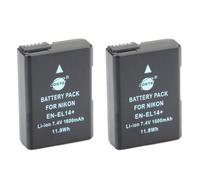 DSTE? 2x EN-EL14 Ricaricabile Li-ion Batteria per Nikon Coolpix P7000 P7100 P7700 P7800 D3100 D3200 D3300 D5100 D5200 D5300 Macchina Fotografica come EN-EL14A