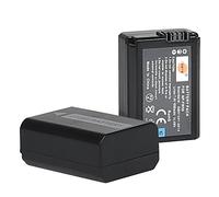 DSTE 2x NP-FW50 Ricaricabile Li-ion Batteria Compatibile per Sony ZV-E10 RX10 IV Alpha a7 7R a7R a3000 a6000 NEX-3 NEX-3N NEX-5 NEX-5N NEX-5R NEX-5T NEX-6