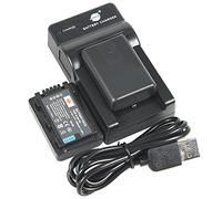 DSTE - Batteria agli ioni di litio e caricabatterie micro USB, compatibile con Panasonic VBY100 HC-V110 HC-V110K HC-V110G HC-V110GK-K HC-V130 HC-V201 HC-V201K