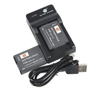 DSTE - Batteria agli ioni di litio e caricabatterie micro USB, compatibile con Samsung SLB-11A WB700 WB1000 WB2000 CL65 CL80 EX1 HZ25W HZ30W HZ35W HZ50W ST1000 ST5000 ST5500 TL50 0 fotocamera digitale