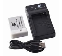 DSTE Batteria agli ioni di litio e caricatore micro USB, compatibile con fotocamera Canon NB-10L, PowerShot G1X, G3x, G15, G16, SX40, SX50, SX60 G3 x