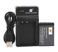 DSTE - Batteria agli ioni di litio LP-E17, 7,2 V, 1100 mAh, con decodifica completa + caricatore micro USB, compatibile con fotocamere reflex digitali Canon EOS M3, M5, 8000D, 9000D, Kiss X8i, Rebel