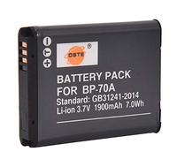 DSTE Batteria di ricambio compatibile con Samsung BP-70A WB2000 CL65 CL80 EX1 HZ25W HZ30W HZ35W HZ50W ST1000 ST5000 ST5500 TL240 TL320 TL350 TL500 Fotocamera Digitale